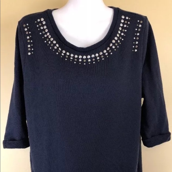 H&M Women's Knit Sweater Size L Blue - Picture 1 of 4